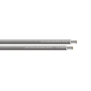 Sea-Dog 12 AWG Grey Primary Wire - 100'