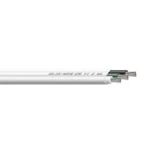 Sea-Dog 12/3 AWG Flat Triplex Wire - White/Green/Black - 100'