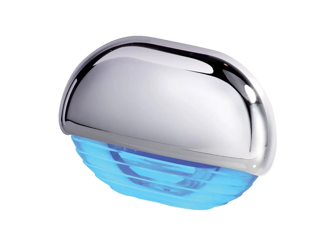 Hella Marine Blue LED Easy Fit Step Light - Polished 315 Stainless Steel Cap
