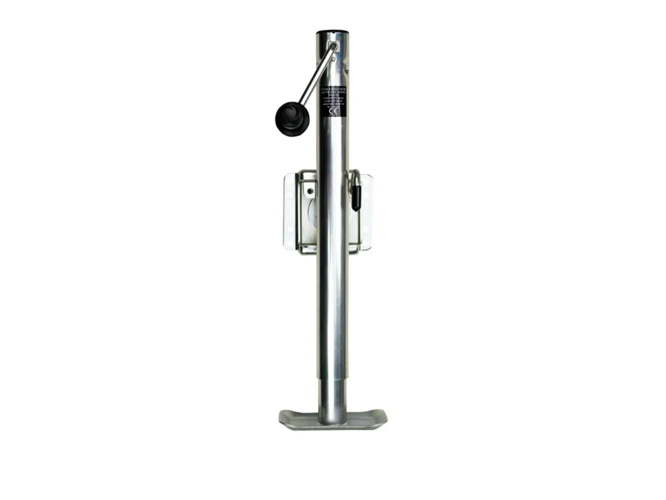 Powerwinch Saltwater Series Jack - 2500lb, Weld-On, Flat Plate, Zinc 500+ HR Salt Spray