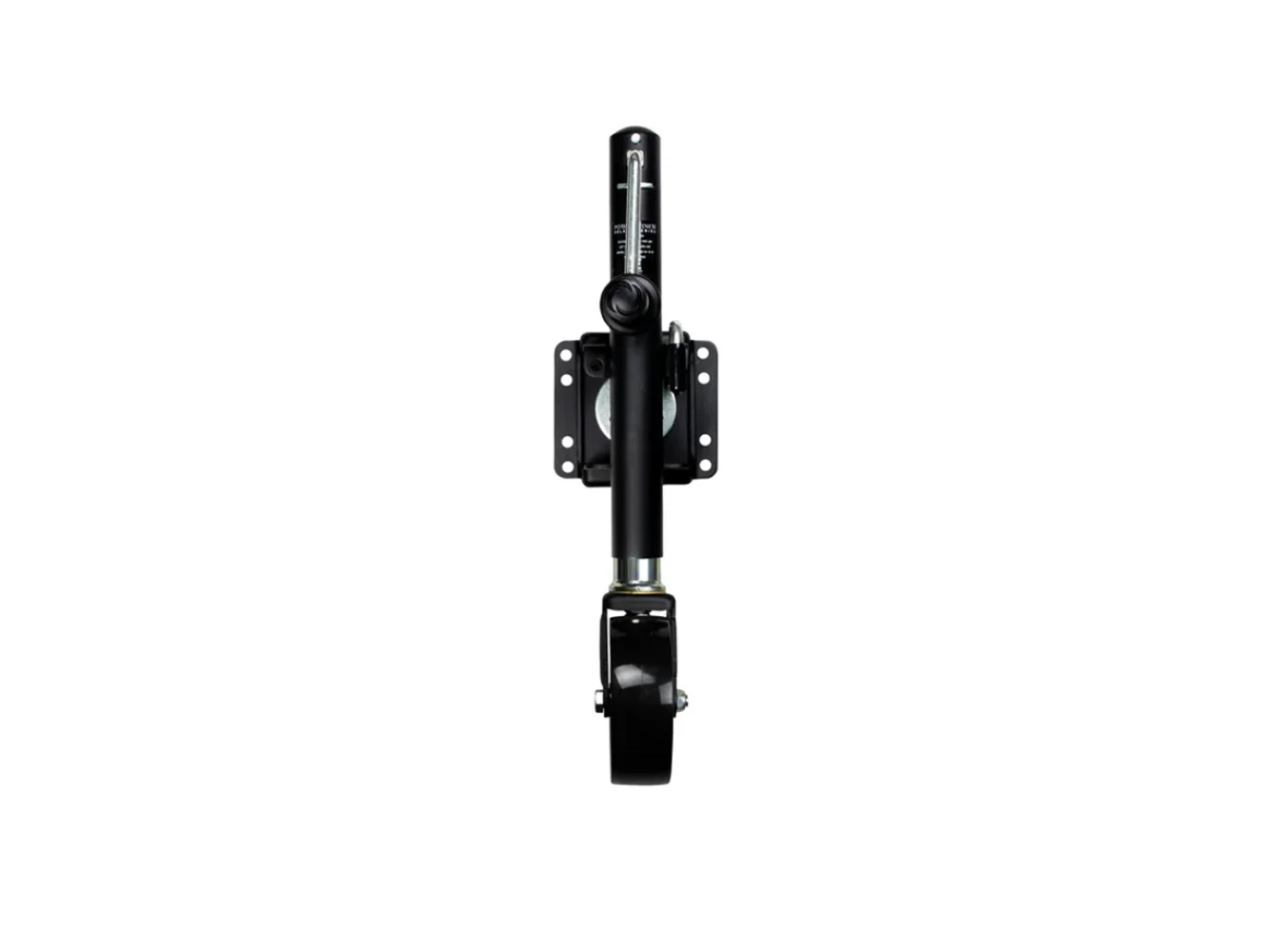 Powerwinch Select Series Jack - 1200lb, Weld-On, Single Wheel, Carbon Black