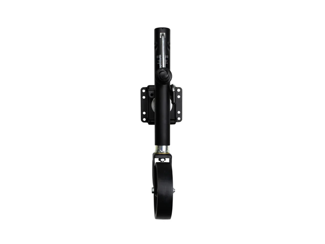 Powerwinch Select Series Jack - 1500lb, Weld-On, Single Wheel, Carbon Black