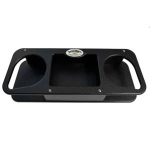 Deep Blue Marine Double Cup Holder w/Suction Cups - Black