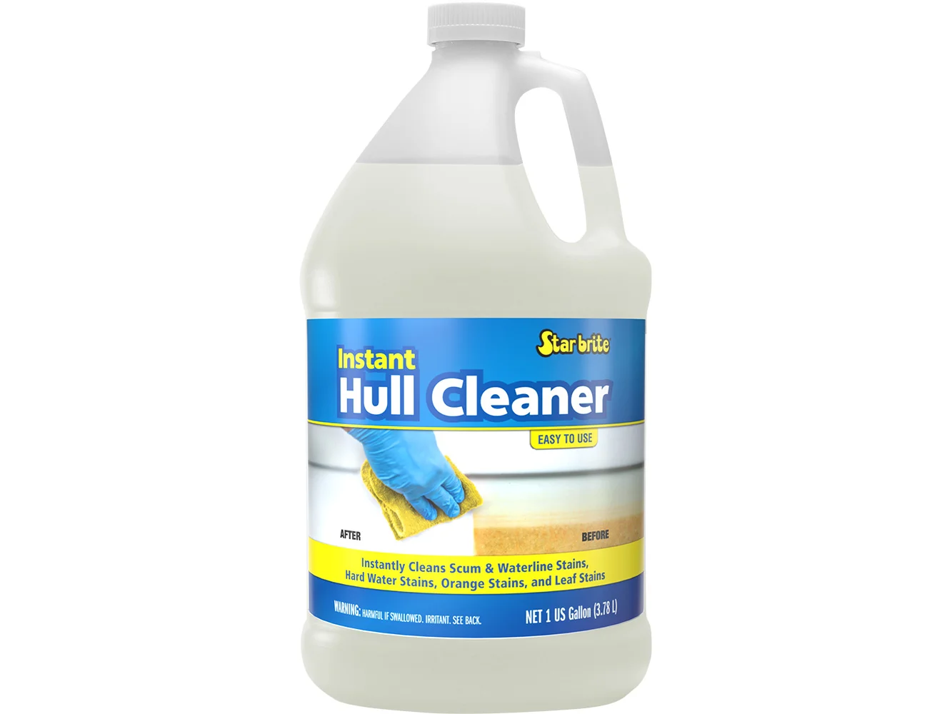 Star brite Instant Hull Cleaner - Wipe On, Rinse Off Formula - 1 Gallon