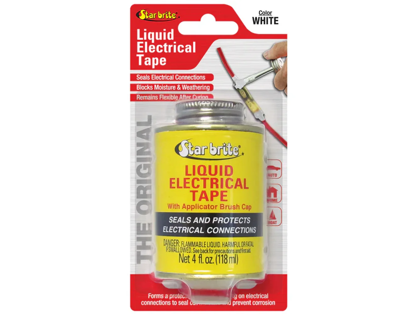 Star brite Liquid Electrical Tape - White - 4 oz