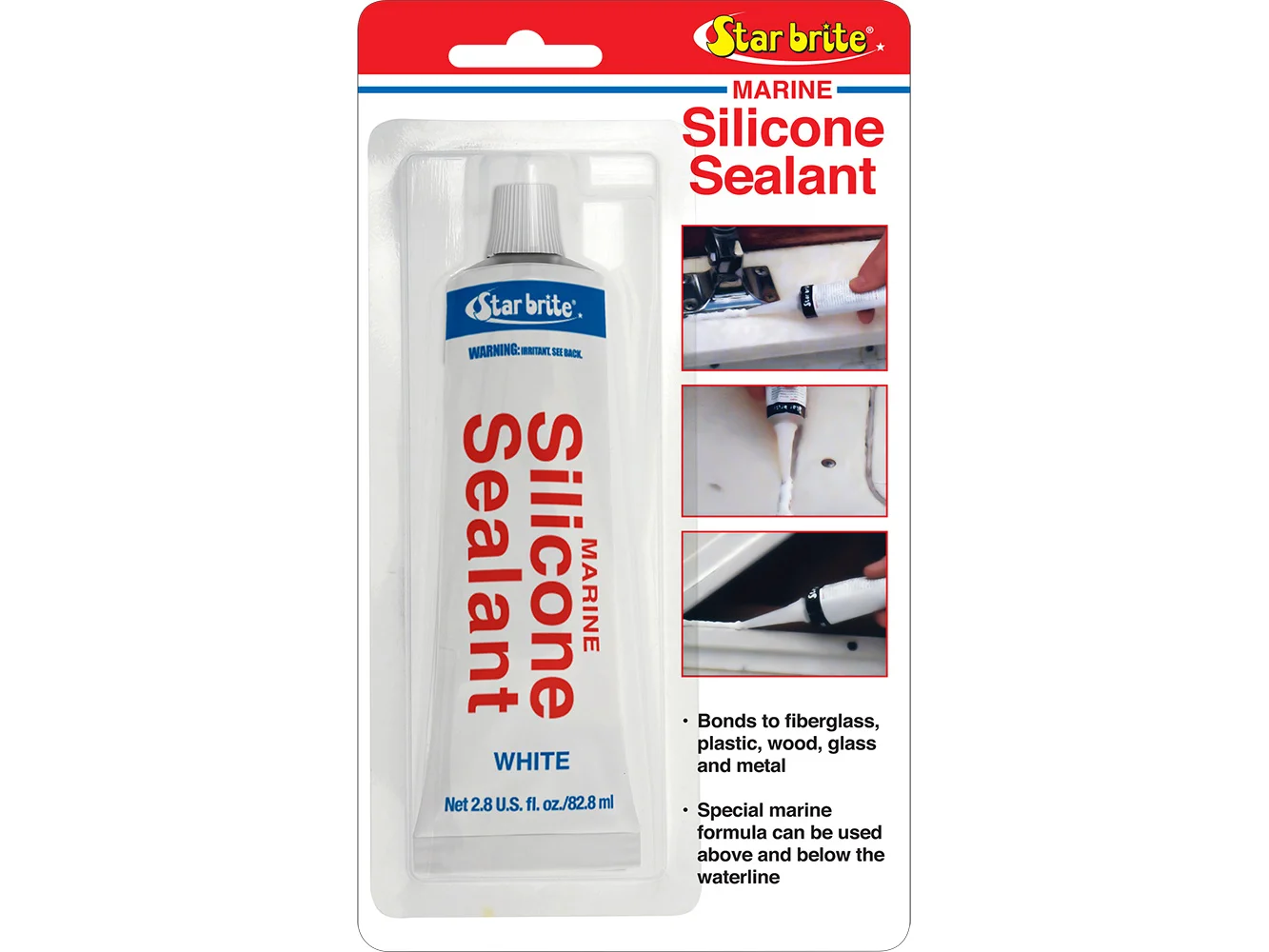 Star brite Marine Silicone Sealant - White - 2.8 oz