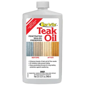 Star brite Teak Oil - Long Lasting, Penetrating, Sealer, & Preserver w/UV Inhibitors - 32 oz