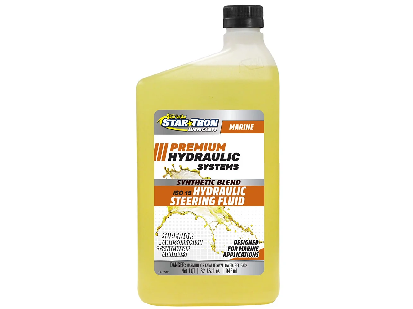 Star brite Hydraulic Steering Fluid - ISO 15 Marine Synthetic Blend - 32 oz