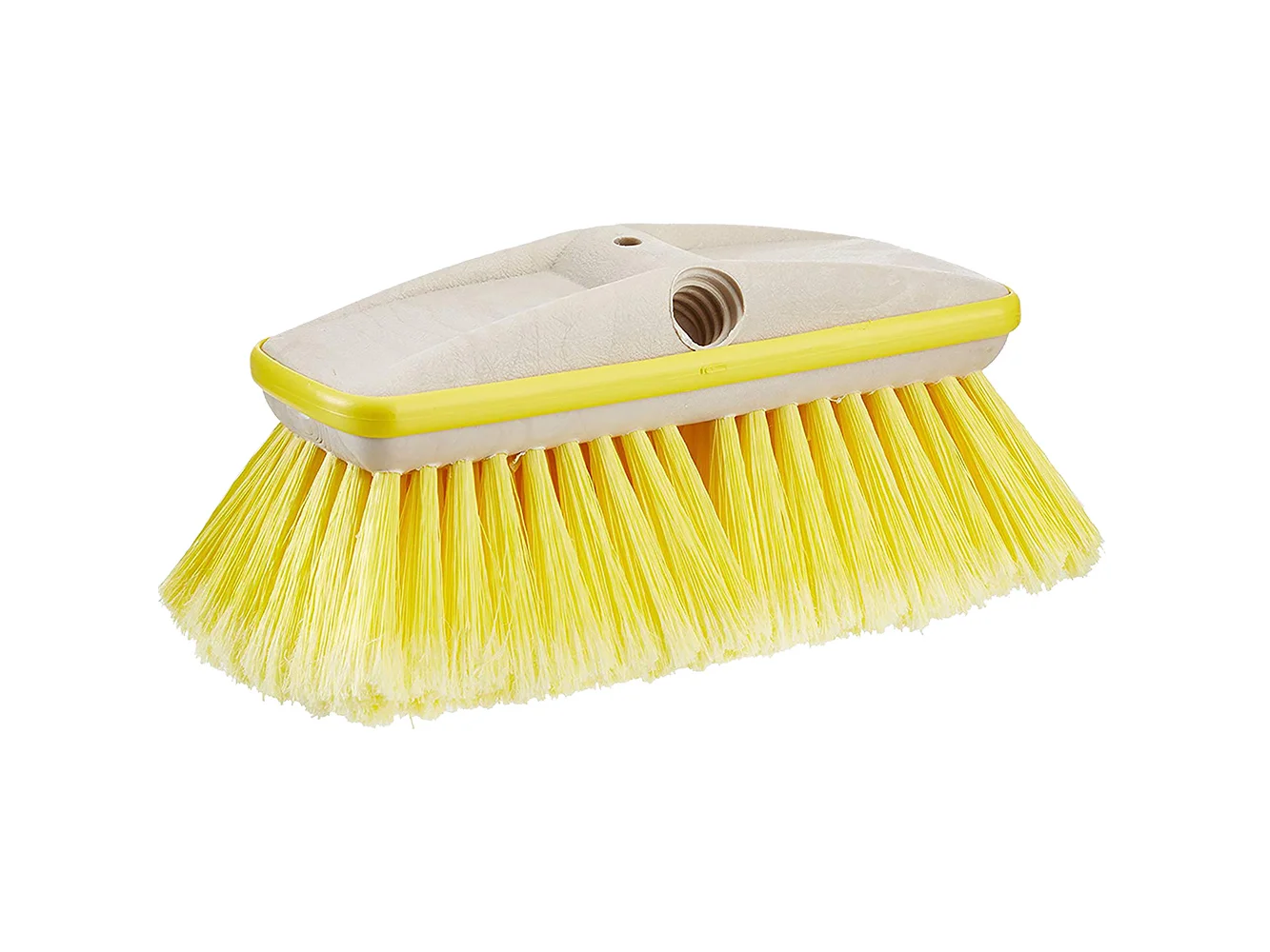 Star brite Deluxe Yellow Soft Wash 8" Brush Head w/Bumper - Dual Connections
