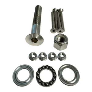 Sea Swivel Replacement Mount Hardware Kit w/5" Main Bolt, Nut, Bearing, & 4-Bolt Package of Mounting Hardware