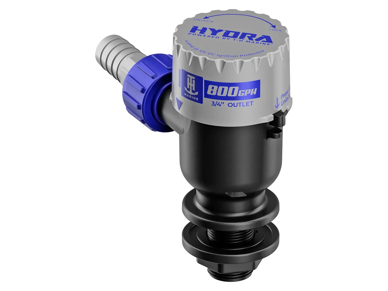 T-H Marine HYDRA™ Livewell Pump - 800 GPH - 12V - Short Nozzle