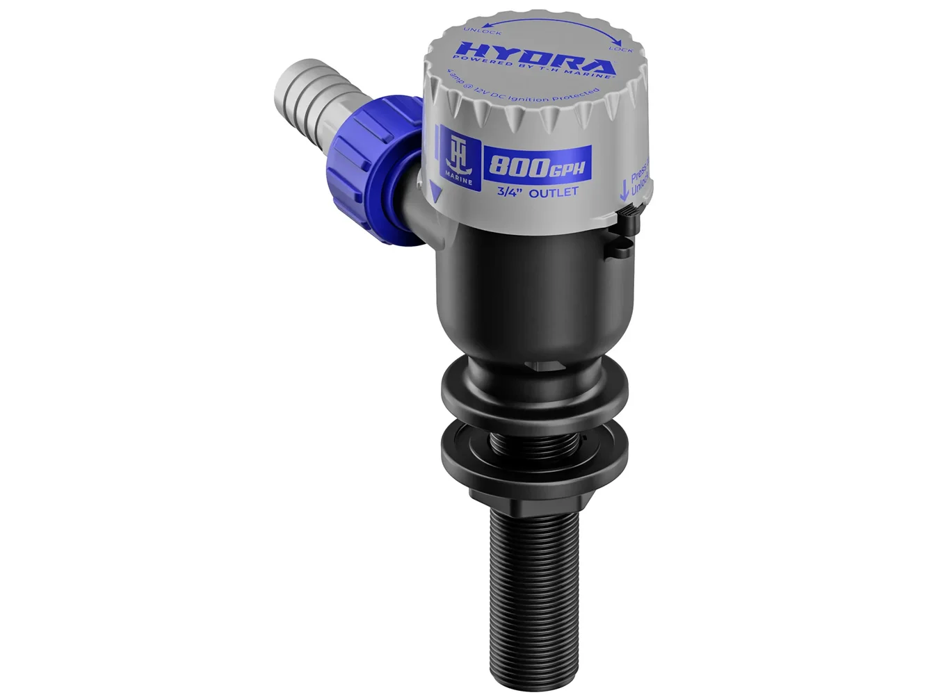 T-H Marine HYDRA™ Livewell Pump - 800 GPH - 12V - Long Nozzle