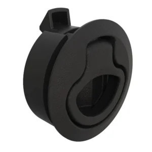 Southco Push-to-Close Latch, Medium Size, No Restriction, 7 - 12mm Grip, Plastic, Natural - Black