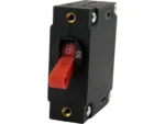 Egis A Series Red Toggle Panel Mount Circuit Breaker - Single Pole 50A