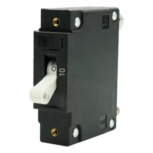 Egis C Series White Toggle Panel Mount Circuit Breaker - Single Pole 10A