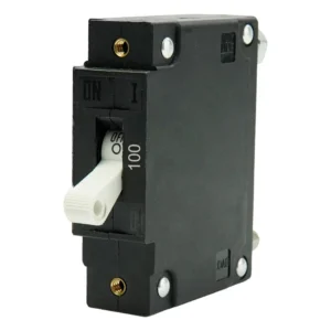 Egis C Series White Toggle Panel Mount Circuit Breaker - Single Pole 100A