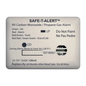 Safe-T-Alert 25 Series Surface Mount Dual Carbon Monoxide/Propane Alarm - 12V Hardwire - White