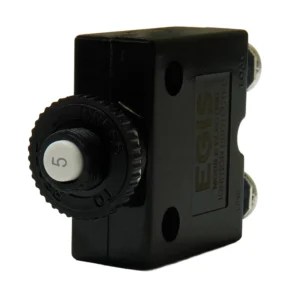 Egis 5A Push Button Panel Mount Circuit Breaker - Screw Terminals