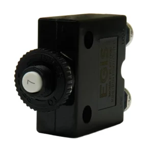 Egis 7A Push Button Panel Mount Circuit Breaker - Screw Terminals