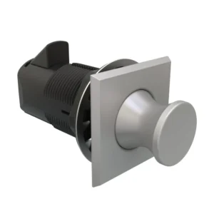 Southco Push-To-Close Latch - Square Housing - Satin Housing - Satin Knob