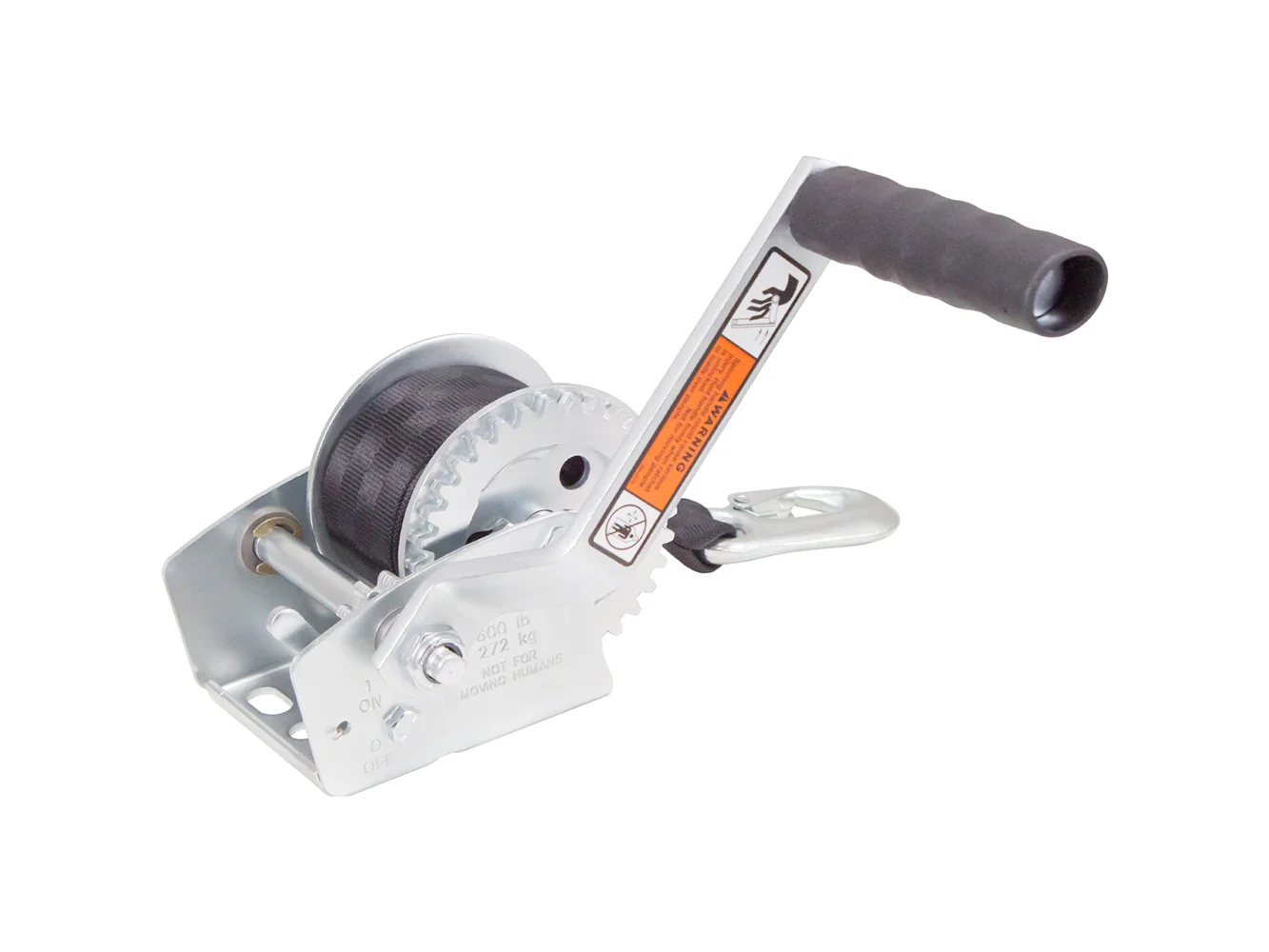 Load Rite Single-Speed Trailer Winch - 600lbs - 12' Strap
