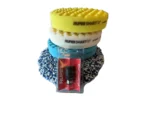 RUPES Double Sided Pad Kit - Blue, Yellow, White, Wool, 5/8" Connector