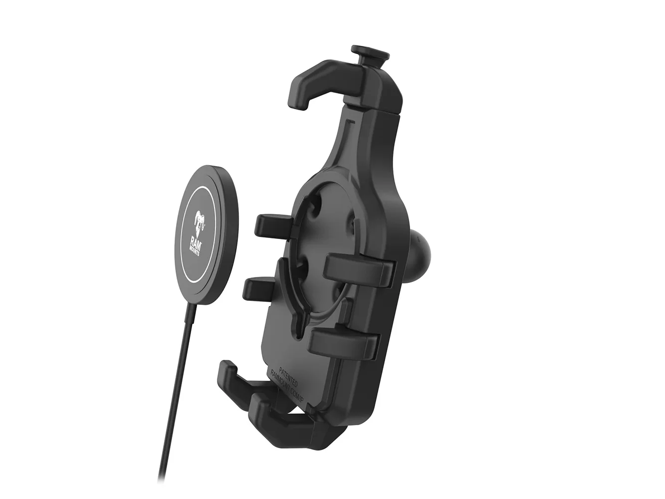 Ram Mount RAM® Quick-Grip™ Pro w/Ball & Qi2 15W Wireless Charger