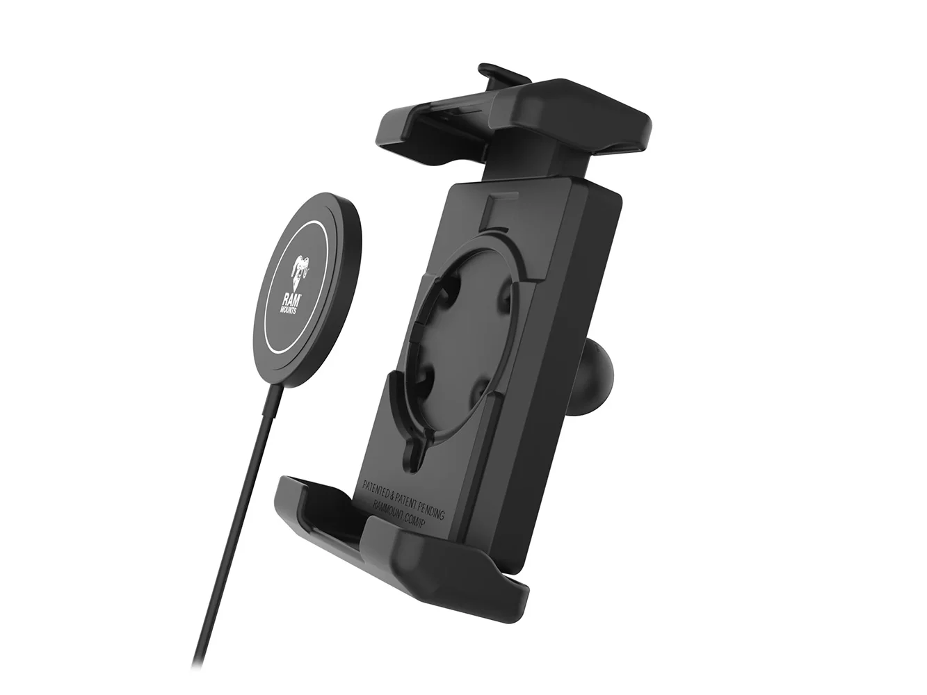 Ram Mount RAM® Quick-Grip™ Pro XL w/Ball & Qi2 15W Wireless Charger