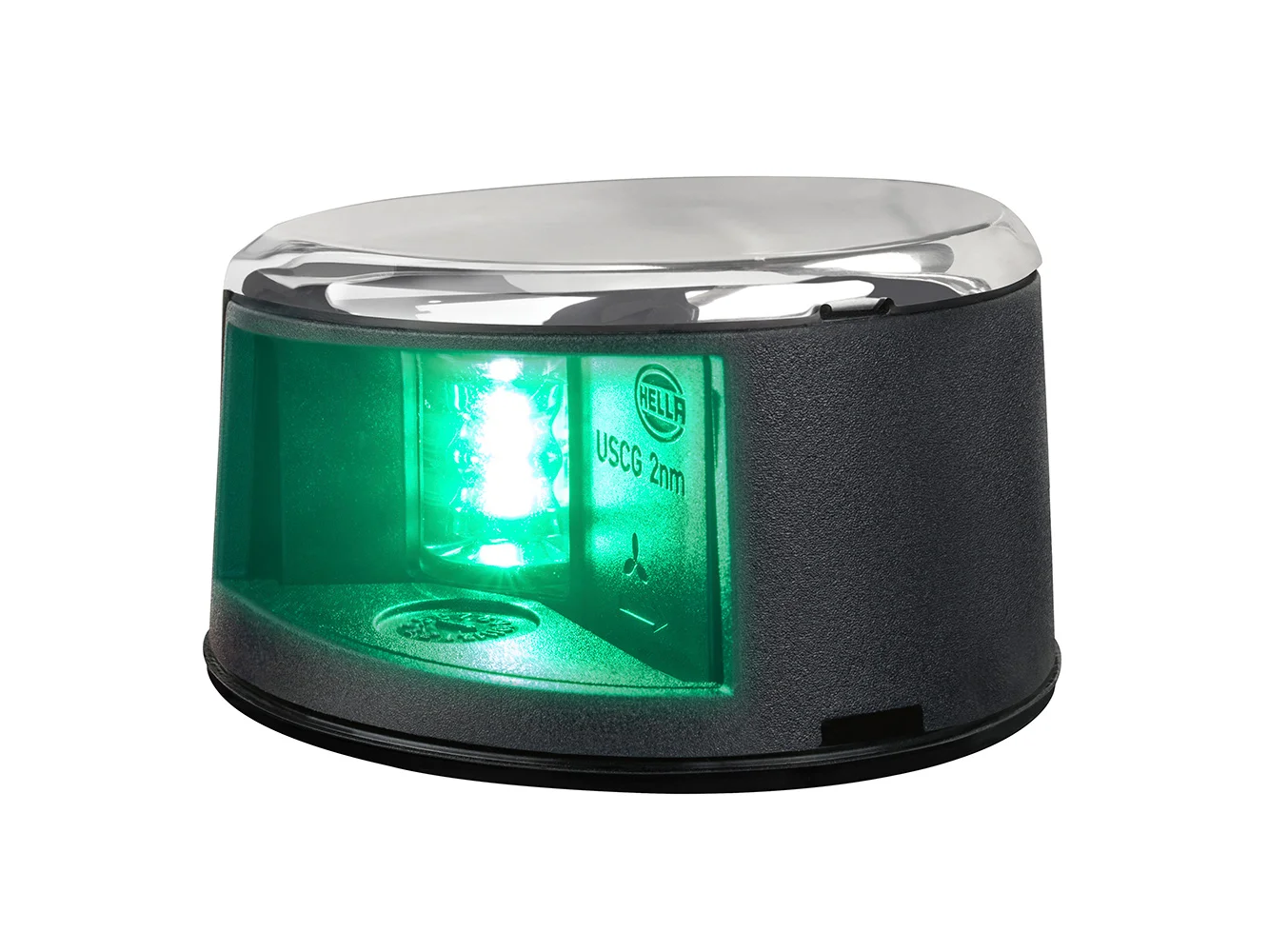 Hella Marine NaviLED Gen II Starboard Deck Mount Navigation Lamp - Stainless Steel