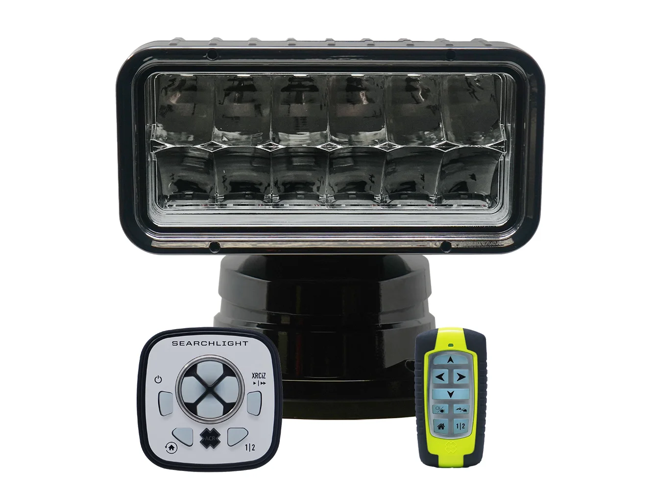 ACR RCL-200 Black Wireless LED Searchlight w/URP-103 Wired Point Pad & URH-103 Wireless Handheld Remote