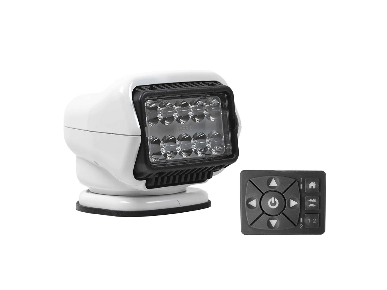 Golight Stryker ST Series LED Hybrid Light - Permanent Mount - Wired Dash Remote - 12V - White