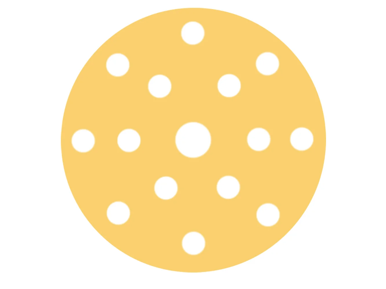 RUPES MULTIPURPOSE Paper Abrasive Discs 150mm (6") - 15 Holes - P180 Grit *Box of 100pcs