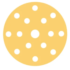 RUPES MULTIPURPOSE Paper Abrasive Discs 150mm (6") - 15 Holes - P80 Grit *Box of 50pcs