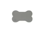 SeaDek Dog Bowl Mat - Storm Grey/Black - Small - 12" x 21"