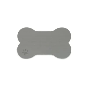 SeaDek Dog Bowl Mat - Storm Grey/Black - Small - 12" x 21"