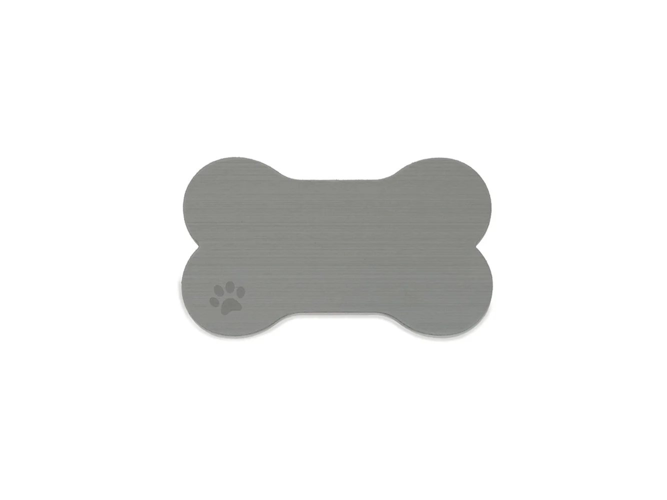 SeaDek Dog Bowl Mat - Storm Grey/Black - Small - 12" x 21"