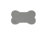SeaDek Dog Bowl Mat - Storm Grey/Black - Medium - 12.5" x 24"