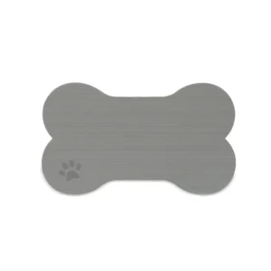 SeaDek Dog Bowl Mat - Storm Grey/Black - Medium - 12.5" x 24"