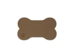 SeaDek Dog Bowl Mat - Cappuccino/Black - Medium - 12.5" x 24"