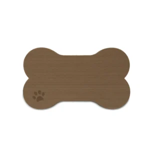 SeaDek Dog Bowl Mat - Cappuccino/Black - Medium - 12.5" x 24"