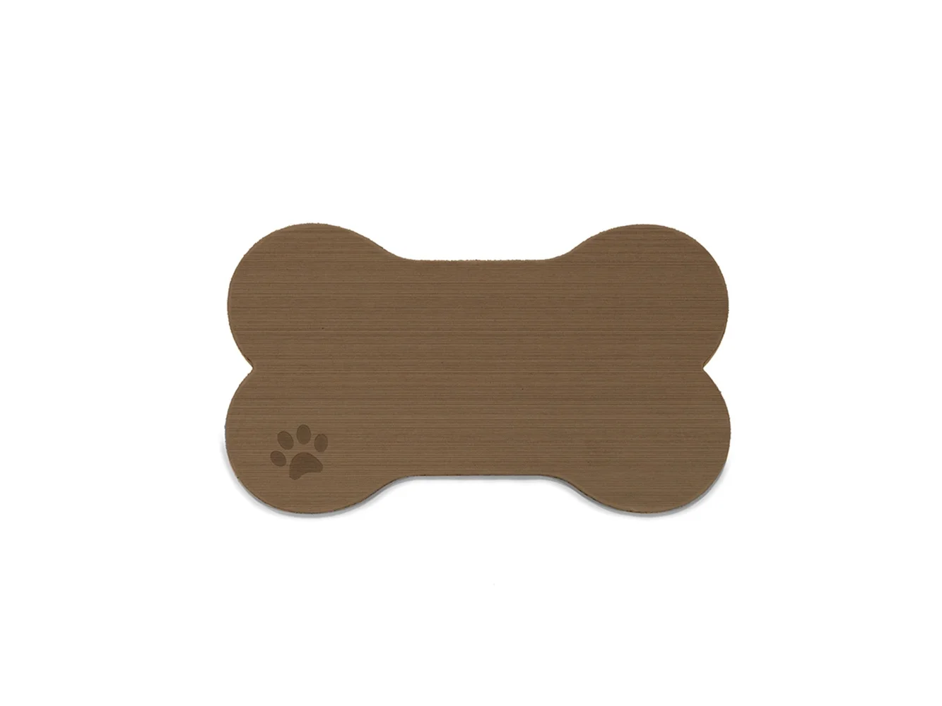 SeaDek Dog Bowl Mat - Cappuccino/Black - Medium - 12.5" x 24"