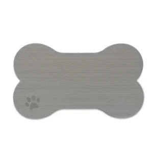 SeaDek Dog Bowl Mat - Storm Grey/Black - Large - 16.5" x 29.5"