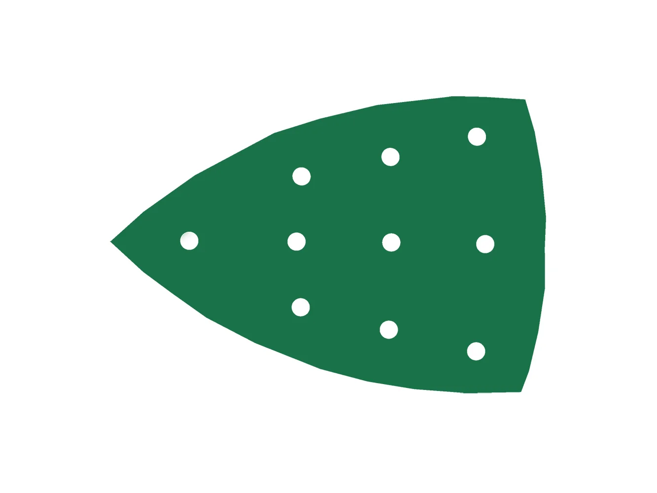RUPES PROCUT Film Delta Abrasive Sheet 100mm x150mm (4" x 6") - 10 Holes - P80 Grit *Box of 50pcs