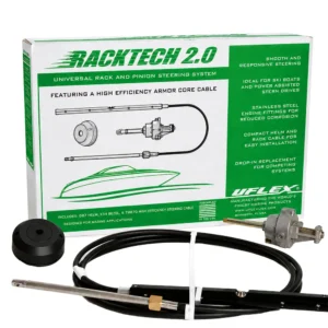 Uflex Racktech&trade; - 2.0 High Efficiency Rack & Pinion System Kit - 16' Cable