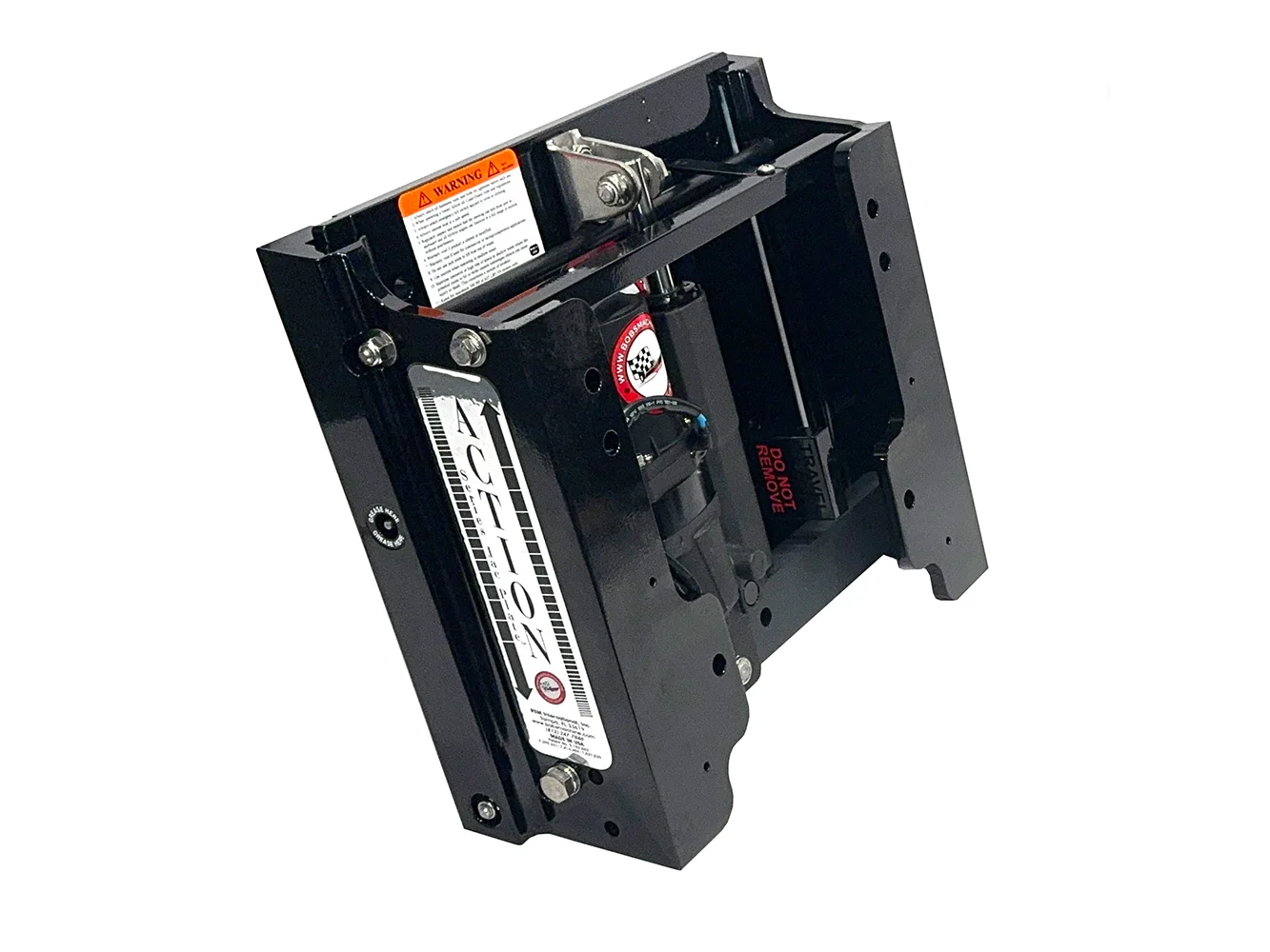 Bob's Machine 6" Setback Action Series Hydraulic Jack Plate - Gloss Black