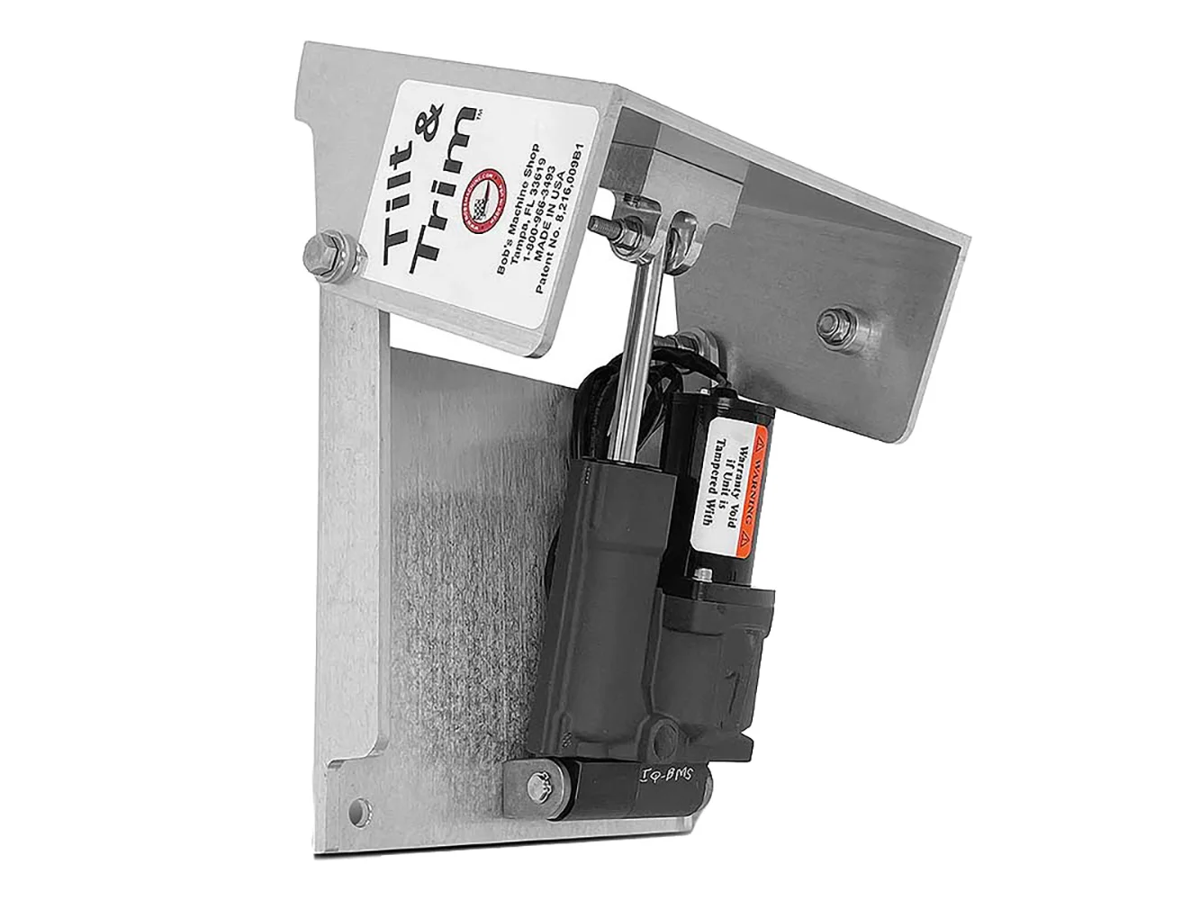Bob's Machine Action Series Tilt & Trim f/Clamp on Motors - Silver - 30HP