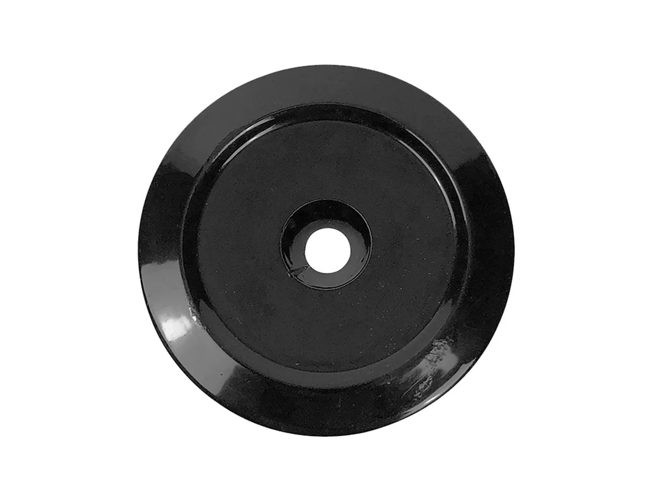 Bob's Machine Deck Saver - Trolling Motor Stabilizer Plate - Gloss Black