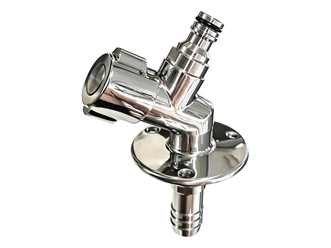 Flushmaster Quarter Turn Quick Connect Water Spigot - 45-Degree