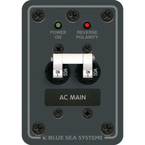 Blue Sea 8079 AC Main Only Circuit Breaker Panel - White Switches