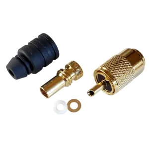 Shakespeare PL-259-58-G Gold Solder-Type Connector w/UG175 Adapter & DooDad&reg; Cable Strain Relief f/RG-58